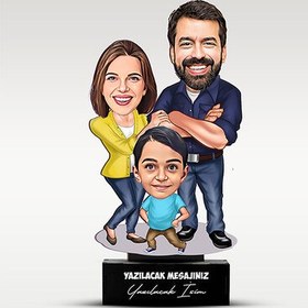Resim Harika Aile Karikatürlü Biblo 