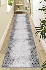 Resim Viva Home Kaymaz Taban Halı, Gri, 80 X 450 