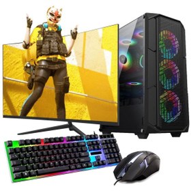 Resim Rogame RKT770070 Amd Ryzen 5 5600 8 GB 480 GB SSD 4 GB RX550 24" Free Dos Masaüstü Oyuncu Bilgisayarı 
