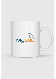 Resim Mysql Logo Tasarımlı Kupa Bardak Beyaz 