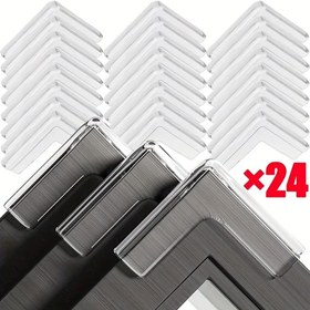Resim 24-Set Dayanıklı ve Güvenli Şeffaf Silikon Köşe Koruyucuları - 4.5x4.5x1.4cm PVC Malzeme, Çocuk Güvenliği ve Güvenlik Geliştirme için Anti-Çarpışma Kenar Koruyucuları, Aileler için Uygun, Ahşap, Cam, Plastik Yüzeylere Uygun 