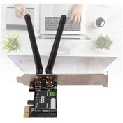 Resim Geeroyoo 300mbps 802.11n Pcı-ex1 Masaüstü Kablosuz Wifi Adaptörü, 2.4ghz, Windows 7/8/10/11 Ve Linux Uyumlu, Çift Antenli 