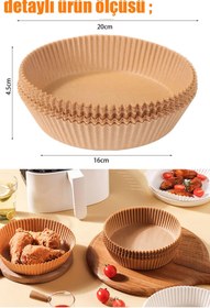 Resim AIRFRYER PİŞİRME KAĞIDI - Kare 