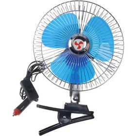 Resim Oto Aksesuarcım Oto Vantilatör Fan Çakmaklık Girişli Metal Mandallı 24V 8 Inç 