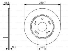 Resim DISK ARKA (AD) 03> ACCORD 2.0-2.4 