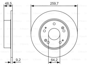 Resim DISK ARKA (AD) 03> ACCORD 2.0-2.4 