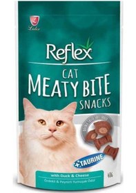 Resim Reflex Meaty Bite Ördekli ve Peynirli Kedi Ödülü 40 G 