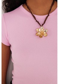 Resim Tudors Kadın Slim Fit Dar Kesim Bisiklet Yaka Modal Kumaş Pembe Bluz-34669 Pembe 