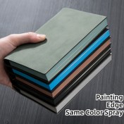 Resim Kalemli A6 Cep Defteri, Boya Kenarlıklı, Kalın Defter, İş/Ofis/Okul İçin Taşınabilir, 240 Sayfa 