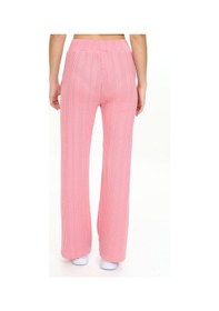 Resim Denokids Kız Çocuk Boru Paça Pembe Basic Eşofman Altı Renkli Pembe 