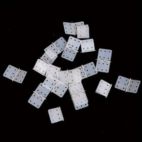 Resim RC Uçaklar için 10 Adet Hafif Naylon Menteşe - Düz Altı Delikli Tasarım, Sabit Kanat Aksesuarları 