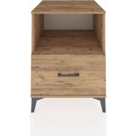 Resim Kronos Komodin Tek Raflı Tek Çekmeceli 60X59X80 Çam-Çam 
