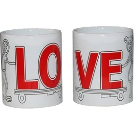 Resim Modaroma Kaykay Lo-Ve Sevgili Kupa 