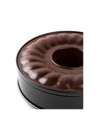 Resim Tantitoni Kahverengi Tabanlı Kelepçeli Tüplü Kek Kalıbı 26cm Kahverengi 