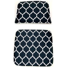 Resim Knsz minder seti 1 li zng&mğr&uslu viona kumaş tel bar sandalyesi oturma ve sırt minderi set 