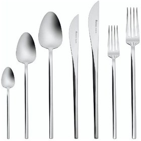 Resim Karaca Elegance Vibe Platin 12 Kişilik 84 Parça Çatal Kaşık Bıçak Takımı 