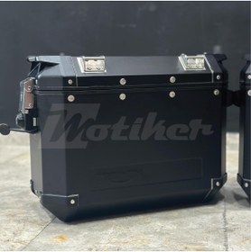 Resim Motiker Triumph Sağ ve Sol Yan Çanta Mat Siyah Kaplama 