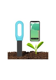 Resim Xiyyadms Akıllı Toprak Nem Ölçer - Bluetooth Bağlantılı Bitki Bakım Cihazı Sıcaklık Ve Nem Sensörlü 