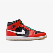 Resim Air Jordan 1 Mid SE Christmas DQ8417-006 Erkek Basketbol Ayakkabı Çok Renkli 