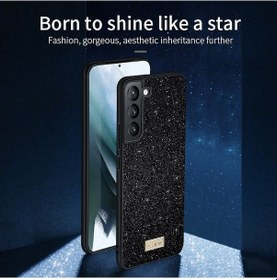 Resim Samsung Galaxy Uyumlu S25+plus 5g Sulada Işıltılı Tpu Hibrit El Yapımı Deri Telefon Kılıfı 