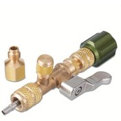 Resim Dashanshop Hs 1430 Hvac R22 R12 R410 R32 R404 R407 R507 Valf Çekici Çift Bağlantı Adaptörlü 