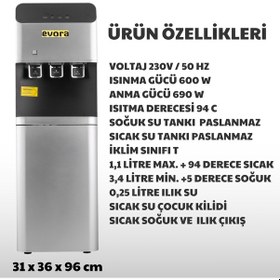 Resim Ev Tipi Ofis Tipi Sıcak Soğuk Arıtmalı Su Sebili Gri Premium 