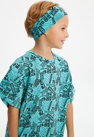 Resim Babygiz Erkek Pamuklu Penye, Kaymaz, Terletmez, Ultra Hafif, Esnek Desenli Saç Bandı Bandana 