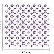 Resim Lv 25x25cm Folyo Kesim Evrensel Desen Kaplama Mor 