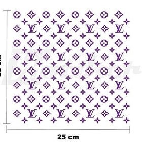 Resim Lv 25x25cm Folyo Kesim Evrensel Desen Kaplama Mor 