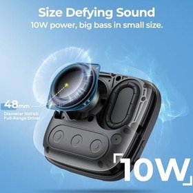 Resim Tribit Stormbox Micro 2 IP67 Su Geçirmez 10W 30 Saat Oynatma Süresi XBASS Taşınabilir Bluetooth Hoparlör Siyah 
