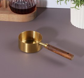 Resim Ahşap Saplı Gold Ölçü Kaşığı 80 ml 