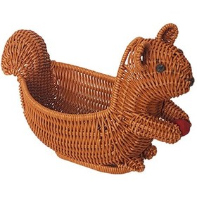 Resim Suntek Magideal Meyve Sepeti Hayvan Şekilli Ekmek Sepeti Taklit Rattan 