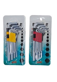 Resim Ecole Allen Anahtar Takımı 9 Parça Uzun 