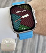 Resim Daniel Klein Android/ios Uyumlu Arama Özellikli Mavi Renk Kordonlu Akıllı Kol Saati ve Bluetooth Kulaklık 