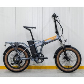 Resim Loop Discovery 20 Jant Elektrikli Katlanır Bisiklet (Mat Füme-Turuncu) 