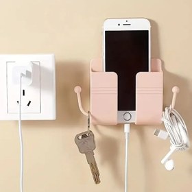 Resim Aklow akyoleticaret aklow Duvar Tipi Yapışkanlı Kablo Tutuculu Telefon,Kumanda Tutucu Plastik Aparat 