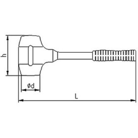 Resim İzeltaş Lastik Fayansçı Çekiç 400 Gr 