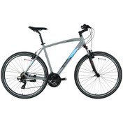 Resim Bisan Trx 8100 Cıty Erkek Şehir Bisikleti 52cm V 28 Jant 21 Vites Açık Metal Gri Yeşil Beyaz - 28 
