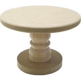 Resim Kerem Sertaç Şekür Ahşap Boyanabilir Pasta Kek Servis Standı (30cm çap) 