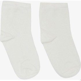 Resim Artı Kız Çocuk Soket Çorap Basic 1-6 Yaş, Ekru-ekru Ekru 