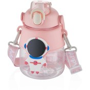 Resim Vagonlife Taşıma Askılı Pipetli Çocuk Su Matarası 1250 ml Pembe 