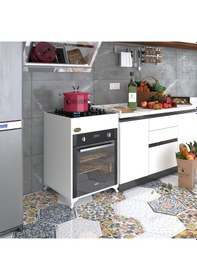 Resim Kenzlife Ankastre Modülü Kabini Hafniyum Byz Fırın Ocak Dolabı Ay 