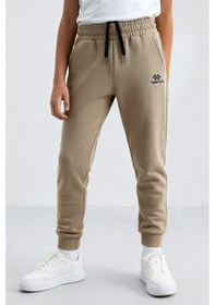 Resim Tommylife Koyu Bej Standart Fit Manşetli İnce Erkek Çocuk Eşofman Alt - 11062 Koyu Bej 