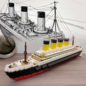 Resim Yüksek Zorlukta Meydan Okuma 3800+ Adet Mikro Parçacık Yapı Blokları Titanik Büyük Gemi Modeli Romantik Fantazi Montaj Sevgililer Günü Çift Doğum Günü Oyuncak Hediyesi 