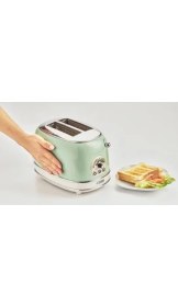 Resim Ariete Vintage Ekmek Kızartma Makinesi 2 Dilim Yeşil 0155/14-810 Watt, Metal Gövde, 2 Dilim Kapasite 