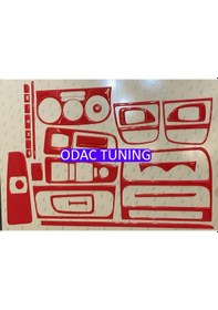 Resim Fıat Linea Kırmızı Özel Renk , Set Torpido Konsol Kaplama 