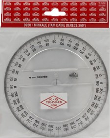 Resim Hatas 0920 Minkale Plastik 360 Derece 15 CM Şeffaf 