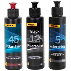 Resim detailmarket Mirka 45 Agresif Pasta 12 Siyah İnce ve 5 Hare Giderici Set 250 ml 