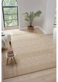 Resim Loopy Bej Halı Salon Oturma Odası Çocuk Odası Yatak Odası Halısı 620 Bej 