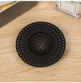 Resim Oldfriend Siyah 1 Adet Ev Tipi Lavabo Banyo Drenaj Filtre Filesi, Kanalizasyon Filtresi, Tıkanma Önleyici 